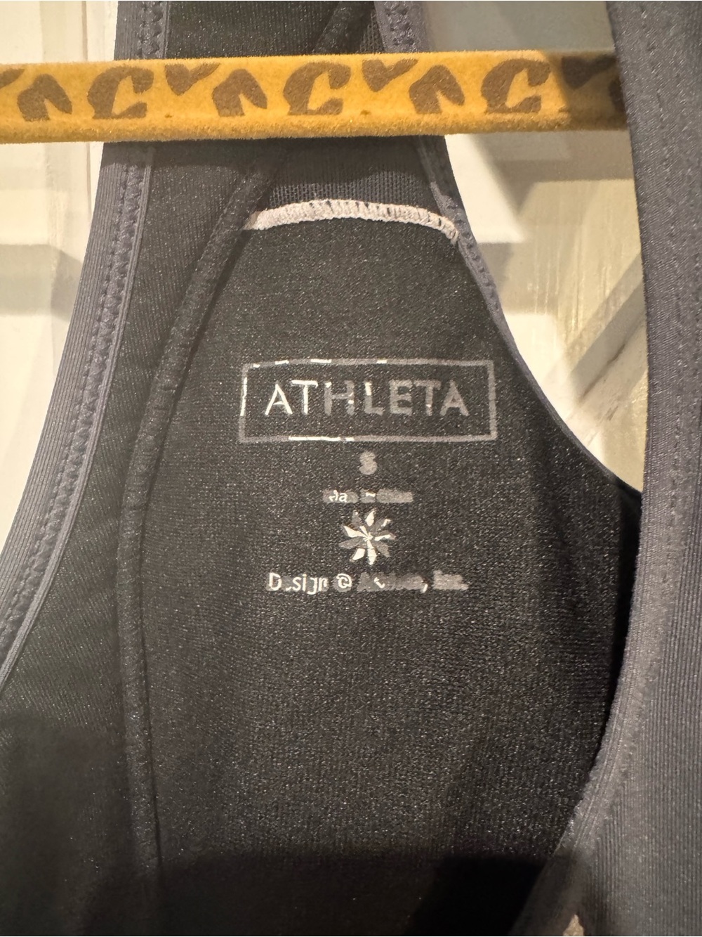 Athleta Gray Racerback Built In Bra Running Tank Top Size Small - Picture 3 of 8